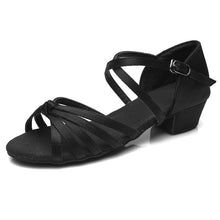Load image into Gallery viewer, High quality low heel dance shoes, suitable for children, girls with Latin dances
