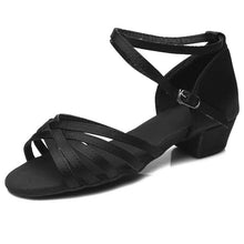 Load image into Gallery viewer, High quality low heel dance shoes, suitable for children, girls with Latin dances