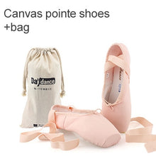 Load image into Gallery viewer, Professional Ballet Pointe Shoes Girls Women Ladies Satin Ballet Shoes With Ribbons